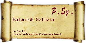 Palesich Szilvia névjegykártya